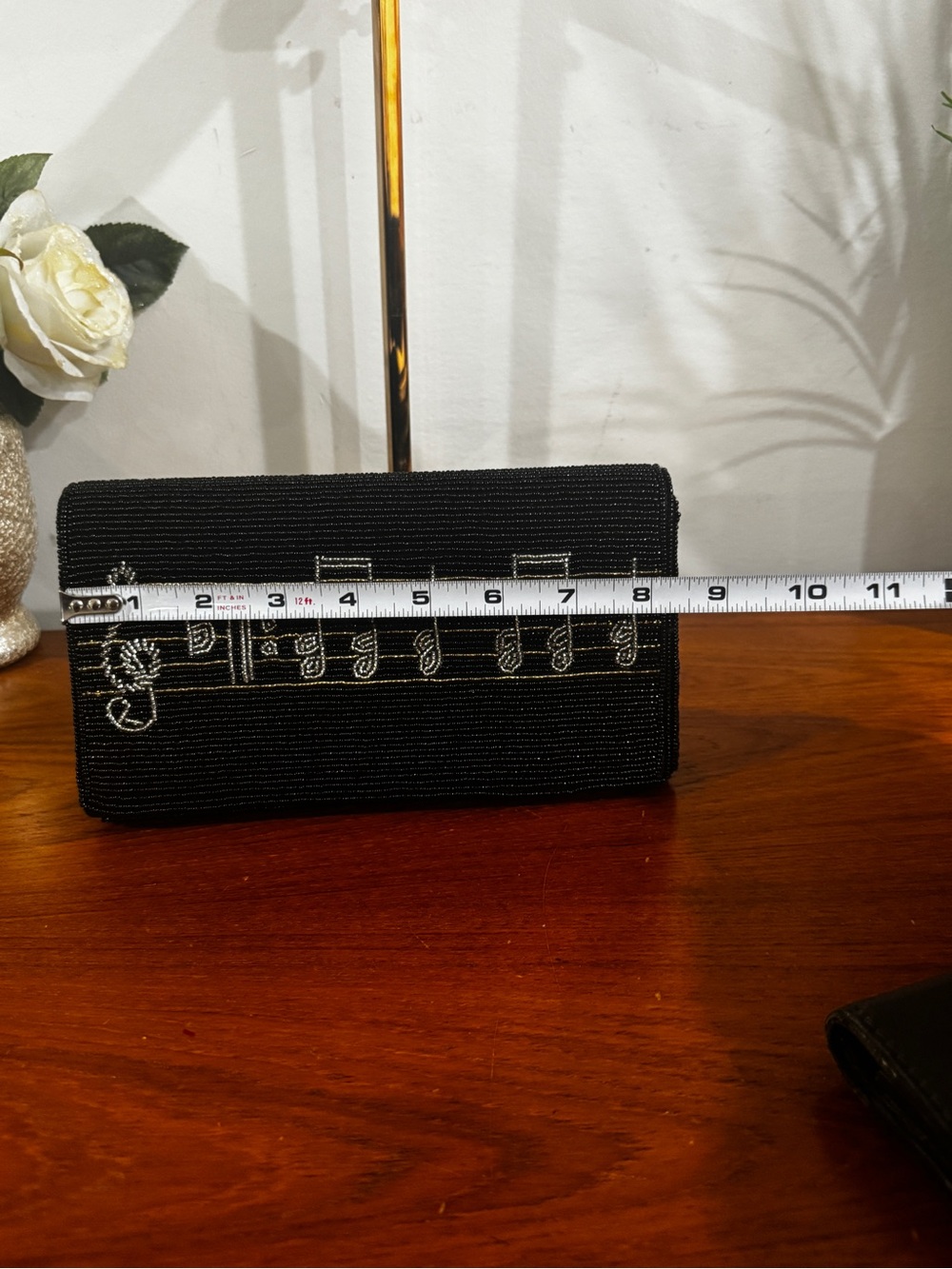 Albert elovitz Black Beaded Music Note Clutch - Picture 12 of 13